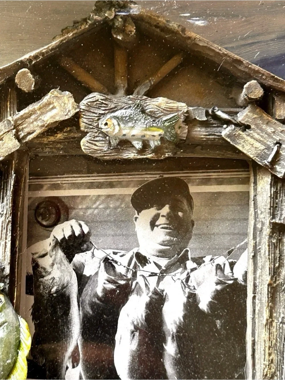 Cedar Key Picture Frame Fishing Cabin 4x6 or 3.5x5 Resin Tabletop/Hanging